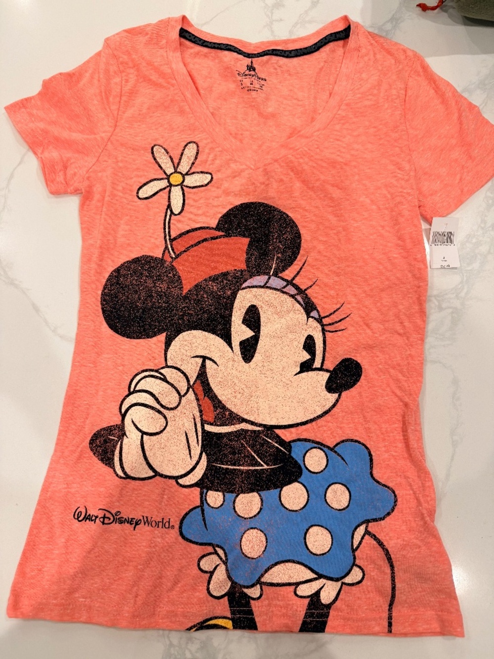 Vintage Walt Disney World Minnie Mouse Womens T-shirt Size Small